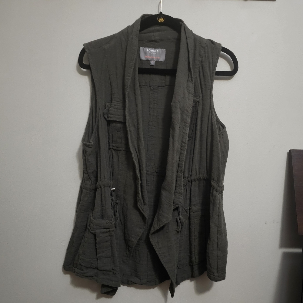 Torrid Women's Green Vest